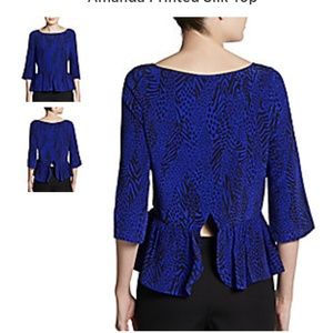 Yumi Kim Silk Top Blue Amanda